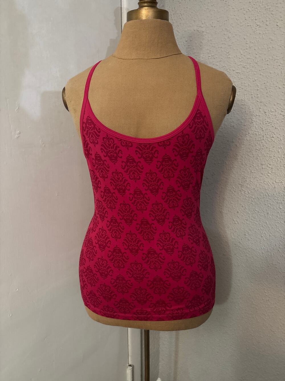 Champion C9 Pink Pattern Racerback Tank Top S Activewear Athleisure Sportswear